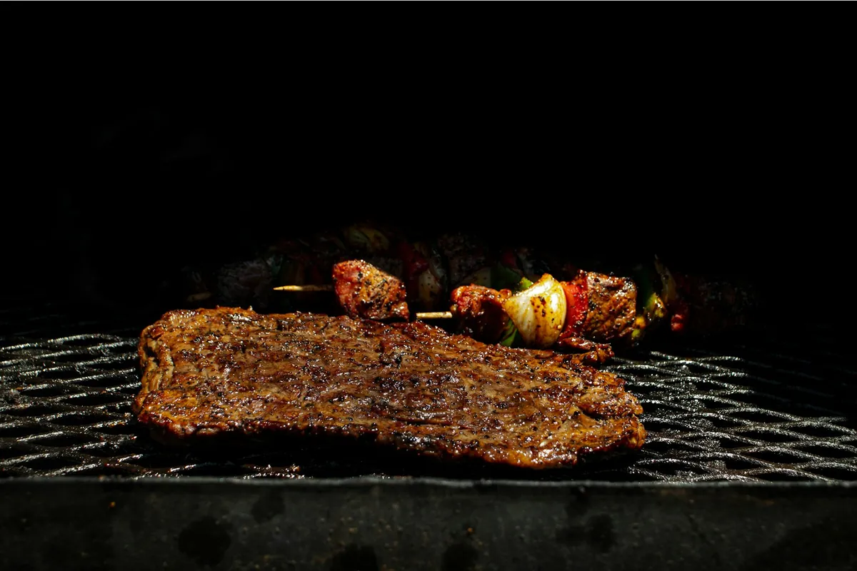 Steak on the grill